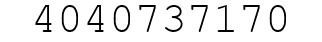 Number 4040737170.