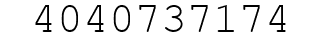 Number 4040737174.