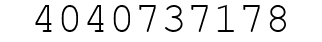 Number 4040737178.