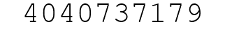 Number 4040737179.