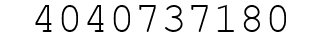 Number 4040737180.