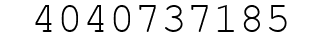 Number 4040737185.
