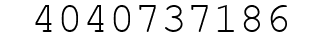 Number 4040737186.