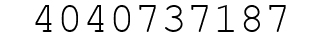 Number 4040737187.