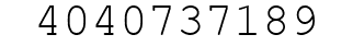 Number 4040737189.