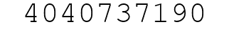 Number 4040737190.