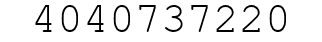 Number 4040737220.