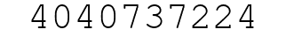 Number 4040737224.