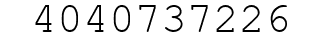 Number 4040737226.