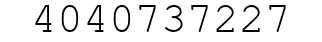 Number 4040737227.