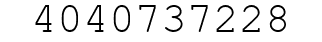 Number 4040737228.