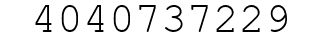 Number 4040737229.
