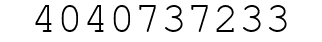 Number 4040737233.
