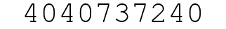 Number 4040737240.