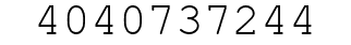 Number 4040737244.
