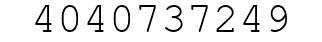 Number 4040737249.
