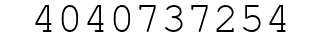 Number 4040737254.