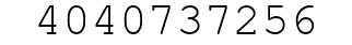 Number 4040737256.