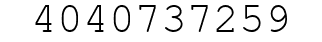 Number 4040737259.