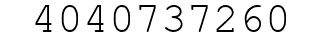 Number 4040737260.