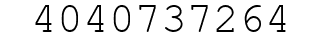 Number 4040737264.