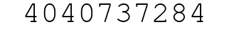 Number 4040737284.