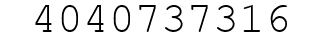 Number 4040737316.