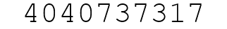 Number 4040737317.