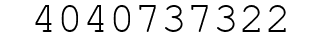 Number 4040737322.