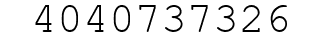 Number 4040737326.
