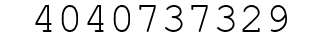Number 4040737329.