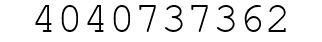 Number 4040737362.
