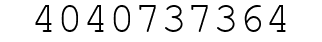 Number 4040737364.