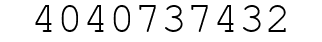 Number 4040737432.