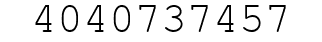Number 4040737457.