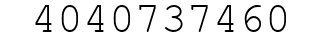 Number 4040737460.