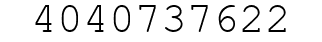 Number 4040737622.