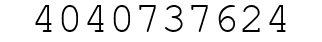 Number 4040737624.