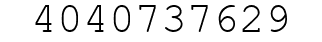 Number 4040737629.