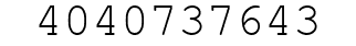 Number 4040737643.