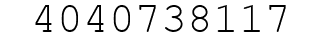 Number 4040738117.