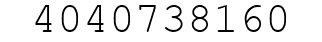 Number 4040738160.