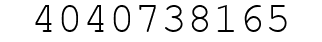 Number 4040738165.