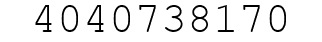 Number 4040738170.