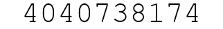 Number 4040738174.