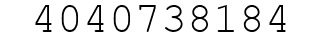 Number 4040738184.
