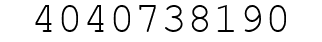 Number 4040738190.