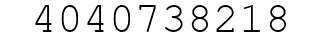 Number 4040738218.