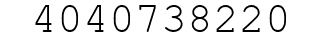 Number 4040738220.