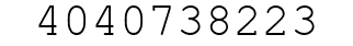 Number 4040738223.